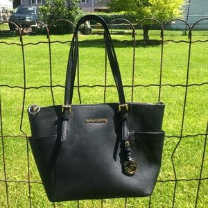 Michael Kors Black Shoulder Tote Bag